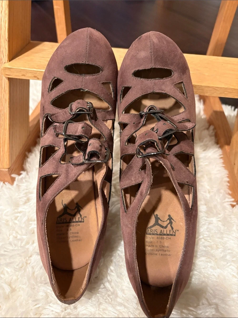Aris Allen Swing Dance Shoes n Dark Brown